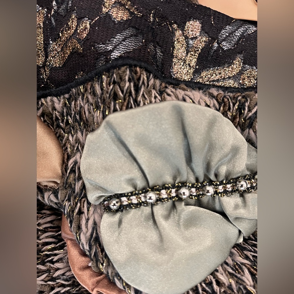 Bonnie & Bill by Holly Dolly Parton Vintage chunky sparkly vintage Sweater-S - Picture 9 of 11